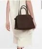 The Row Margaux15 Bolso Tote de Ante Bolso de Mano de Viaje de Piel de Vaca Textura Ante