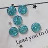 Nuevo Taladro de Resina Plano de Cola de Fénix de 10 mm Gympani Estrella Taladro Redondo Parche de Joyería para Manualidades Parche de Joyería DIY