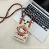 Mini bolsa pequena portátil de verão 2024, nova bolsa popular de malha transversal para celular
