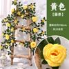 Simulação Ruyi Videira de Rosas Flor Artificial Pendurada na Parede Videira Trepadeira de Parede Bloqueio Tubulação de Ar Condicionado Interno Decoração de Teto para Casamento