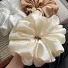 Novo Scrunchie Grande de Seda Falsa Laço de Cabelo Transfronteiriço Europeu e Americano Flor de Cabelo de Cetim Premium Amazon Acessório de Cabelo Elástico
