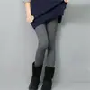 Calça de segunda pele feminina outono e inverno 2026 novo estilo plus size para meninas cheinhas pode ser usada por fora com forro de fleece calça de algodão espessada elástica slim fit calça de outono