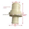 Frete grátis conector rápido de PP de 2 polegadas para 1,5 polegadas conector de extensão de mangueira conector de reparo agrícola conector flexível para irrigação de jardim