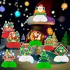 Decoração de Natal Transfronteiriça Cartão Velho Homem Boneco de Neve Bola de Favo de Mel Festa de Aniversário Base de Favo de Mel Decoração de Mesa Fábrica