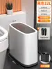 Wg6Q Lixeira Doméstica 2023 Novo Estilo Banheiro Vaso Sanitário Sala de Estar com Tampa Sanduíche Sanitário
