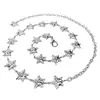 Cadena de Cintura de Estrella de Gama Alta para Mujer, Cadena Sencilla de Estrella de Nicho, Cadena Corporal de Diamantes con Forma de Estrella de Cinco Puntas de Moda