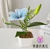 Nova Flor Artificial com Uma Flor e Um Fruto, Mini Bonsai de Lírio para Sala de Estudo Interna, Planta Artificial Decoração de Mesa