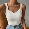 Suéter de Mujer 2026 con Acabado de Alta Gama, Verano, Cuello en V Alto, Casual, Sin Mangas, Chaleco Versátil, Top Sin Mangas
