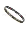 Fabricante Pareja Acero de Titanio Pulsera de Energía para la Salud Acero Inoxidable Pulsera Magnética Joyería con Elementos de Salud Elemento de Moda