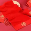 Toalla de Regalo para Boda Toalla Roja Grande Toalla de Dote Suministros Festivos Hogar Suave Absorbente Toalla de Boda