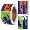 Adesivos em Rolo de Halloween Ciclo de Quatro Imagens/120 Adesivos Estilo Ins Desenho Animado Diário Adesivos de Selagem Longa Halloween