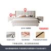 Tongyuite Moderno Minimalista Dormitorio Principal Doble Almacenamiento Caja Alta Cama de Tela Italiana Lujo Accesible Tecnología Cama de Tela de Pie
