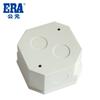 Accesorios Públicos para Tubo de Alambre de PVC Caja de Alambre Empotrada Blanca Caja de Cabezal de Lámpara Octagonal Accesorios para Tubería Eléctrica de PVC Caja de Conexiones Octagonal
