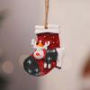 Colgante pequeño de resina navideño Decoración para árbol de Navidad Accesorios para colgantes Navidad vintage americana Colgante pequeño navideño Decoraciones navideñas