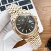 Reloj Datejust con Correa de Acero Inoxidable 904L, Calendario, Movimiento Mecánico Automático, Resistente al Agua, Luminoso, Reloj de Pulsera para Hombre, Negro Hielo Azucarado
