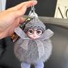 Llavero de muñeca de piel de zorro adornos para coche lindo peluche muñeca Barbie colgante para bolso de muñeca regalo para pareja