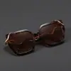 Gafas de Sol Metálicas con Forma de Ola y Serpiente de Marco Grande de Celebridad de Internet para Exteriores, Fotografía, Femeninas, de Gama Alta, Personalizadas, Retro, Cuadradas