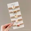 Gomas para el Cabello Color Café para Niñas, Cola de Caballo Alta Semi-Atada o Completamente Atada, Bandas Elásticas para el Cabello Melard, Anillos Elásticos de Alta Elasticidad para Niños Niñas