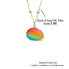 Collar de Playa de Estrellas de Mar y Conchas de Colores Transfronterizo Europeo y Americano para Mujer Estilo Resort Costero Accesorios de Moda
