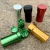 Tanque de almacenamiento para ahumador de metal portátil dos en uno para espacios pequeños tanque de almacenamiento de metal multienergía Molinillo