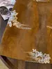 Falda corta vintage de lentejuelas con bordado pesado para mujer, otoño 2026 nueva falda corta de cintura alta adelgazante línea A A14154