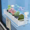 Estante con ventosa para balcón, tendedero de flores colgante, soporte para macetas de barandilla, soporte de pared para macetas, solución de almacenamiento para suculentas y plantas verdes
