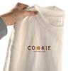 Playera de Algodón Puro para Mujer de Manga Larga Primavera y Otoño Estilo Coreano Blanco Holgada Cuello Redondo Tops de Estudiante Versátil Camiseta Básica Tendencia Ins