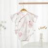 Roupa de Fartura de Verão Aa Algodão Puro Recém-nascido Manga Curta Roupas Finas Roupa de Ar Condicionado para Bebês Meninos e Meninas