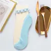 Medias de cristal para mujer calcetines de barco de seda de vidrio perla verano delgadas transparentes calcetines cortos calcetines fondo de algodón estilo coreano japonés