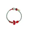 2026 Nuevo Modelo Pulsera de Buena Suerte y Éxito para Exámenes y Exámenes de Admisión de Posgrado, Hilo Rojo Tejido a Mano Cuerda de Lista Dorada para Niñas