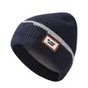 Moda Europeia e Americana Chapéu de Lã Espessado com Forro de Fleece Masculino Casual Versátil Inverno Quente À Prova de Vento Proteção Auricular Chapéu de Tricô Transfronteiriço