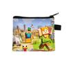 Nova Carteira de Moedas Infantil para Minecraft Mini Porta-Cartões Curto Bolsa de Armazenamento Carteira Fofa Portátil para Estudantes Venda por Atacado
