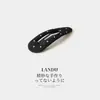 Pinza para el pelo de lana con lunares estilo coreano para principios de otoño, forma ovalada con lazo, pinza para flequillo, pinza lateral para el pelo, pinza lateral elegante, clip BB