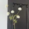 Nuevo Color 2026 Flores Artificiales de Bolitas Pequeñas de 5 Cabezas para Decoración de Bodas, Decoración del Hogar, Accesorios de Fotografía, Flores Falsas para Paisajismo, Flores de Seda de Exportación