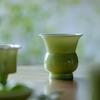 Jarra de Agua de Porcelana Jade de Esmalte Monocromático de Alta Temperatura para Uso Doméstico, Juego de Té Kung Fu, Tarro para Residuos de Té, Accesorios para Ceremonia del Té