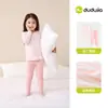 [100% Algodão] Pijama Infantil Família Dudu Outono Conjunto de Top e Calça para Meninos Roupa Quente para Bebê