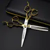 Tesoura de Cabeleireiro Naipson com Cabo de Raiz Semi-Dourado de 6,0 polegadas, Tesoura de Corte de Cabelo, Tesoura Reta, Tesoura de Franja, Tesoura de Desbaste
