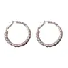 Pendientes de Metal con Rosca Personalizados Transfronterizos de Amazon Europeo y Americano, Modernos, Sencillos, Ligeros, de Lujo y Estilo Genial, Venta al por Mayor