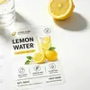 Etiqueta de rollo transparente vinilo de alta calidad adhesivo UV anti-falsificación impermeable gráfico de limón vívido marca