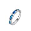 Carlo Song Explosiones Puente de la Urraca Encuentro Estrellas Adornando Anillo de Pareja para Hombres y Mujeres un Par de Anillo de Boca para Vivir de Lujo Nicho