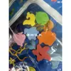 Brinquedos de espuma para banheiro com animais exóticos, adesivos de espuma para banheiro, espuma EVA em formato de baleia, adesivos de espuma para tapete higiênico