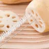Cepillo para limpiar los agujeros de la raíz de loto lavado fino artefacto para raíz de loto cepillo para agujeros de raíz de loto herramienta de limpieza cepillo para popotes de biberón cepillo para limpiar puntas de glaseado