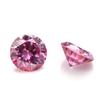 Proceso de chapado en color Piedra desnuda redonda Rosa Mosan Ocho Corazones Ocho Flechas Moissanita rosa Piedra Principal con Piedra