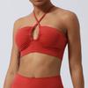 Comércio Exterior Sensação Nua Novo Oco Reúne Sutiã Esportivo Feminino Cinto Fino Cruz Beleza Costas Yoga Fitness Roupa Íntima com Bojo
