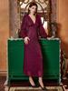 Novo Vestido de Noite Europeu e Americano Transfronteiriço de Cor Sólida com Decote em V, Paetês Elegante, Ajustado, para Banquete de Verão e Coquetel