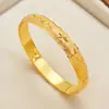 Nuevo brazalete vietnamita chapado en oro para mujer, retención de color duradera, aleación de cobre, diseño de cielo estrellado, brazalete de imitación, accesorio popular transfronterizo