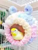 Dropshipping Peluche de Loro Nido de Pájaro Juguete para Loro Soporte Giratorio Periquito Cálido Decoración Colgante Transfronterizo
