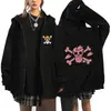 2025 Invierno Hzw Nuevo Luffy Anime Periférico Sudadera con Cremallera Bidimensional Otoño e Invierno Chaqueta de Forro Polar Cosplay