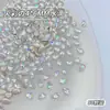 Zircônia Branca Fundo Plano Nail Art Mini Pequena Zircônia Pequena Decorações Mistas Strass de Nail Art Brilhantes Super Brilhantes Atacado