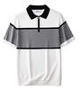 Polo de Punto para Hombre 2025 Guapo Verano Moderno Camisa con Cuello en el Hombro Derecho para Hombre Cremallera Americana Solapa Camiseta de Rayas